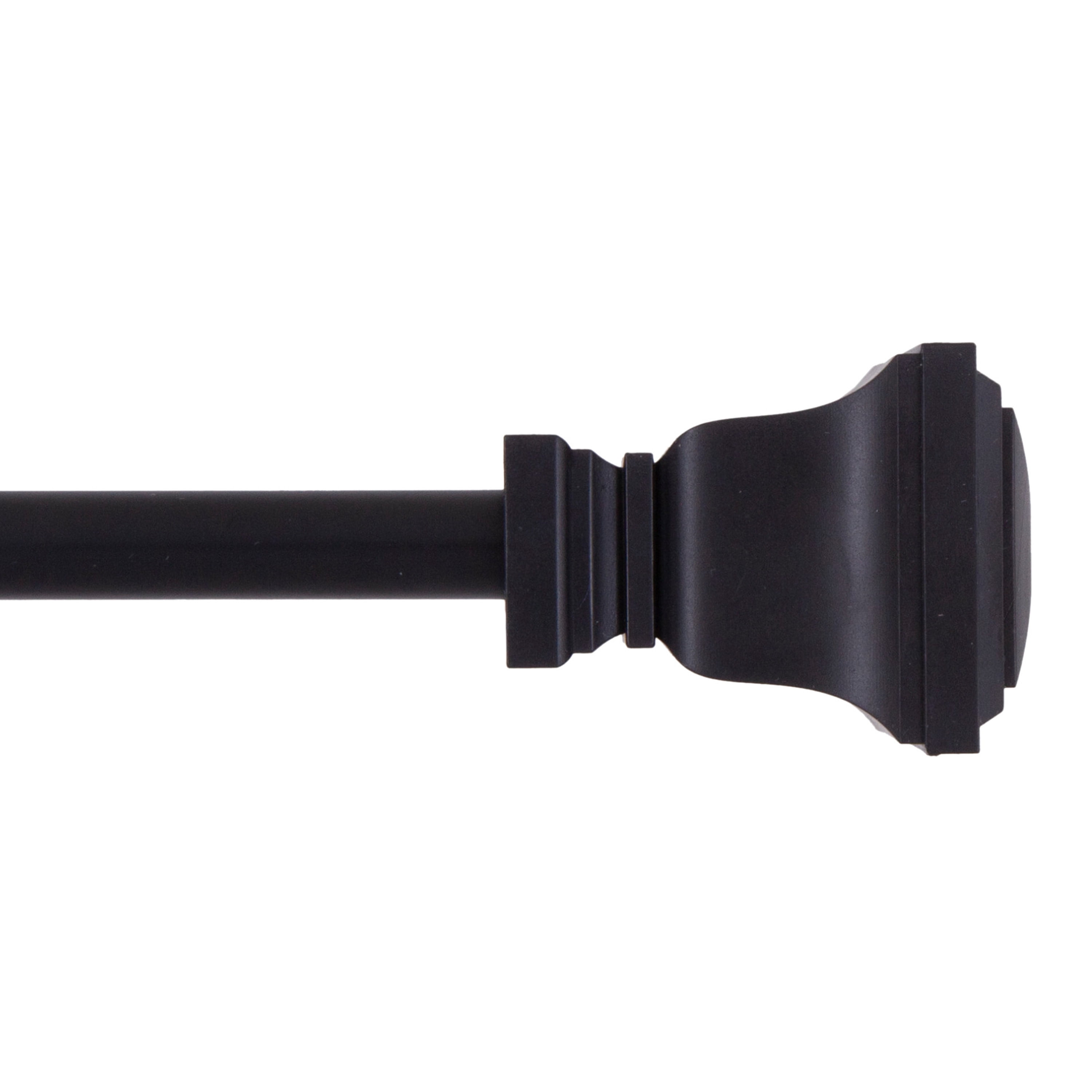 Mainstays 48-84 in. Twain Adjustable Petite Cafe Window Curtain Rod, 1/2 in. Diameter