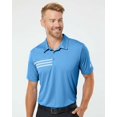 thumbnail image 1 of Adidas Mens 3-Stripes Chest Polo, 3XL, Lucky BlueWhite, 1 of 1