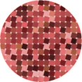 thumbnail image 1 of Ahgly Company Tapis d'Intérieur Lavable en Machine Carré Rouge, 3 Pieds Carré, 1 of 7
