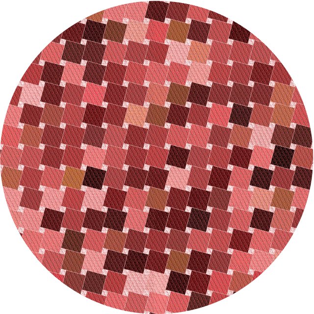 Ahgly Company Tapis d'Intérieur Lavable en Machine Carré Rouge, 3 Pieds Carré