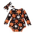 thumbnail image 1 of Body Bébé Mignon à Manches Longues avec Pompon + Bandeau Halloween, 1 of 6