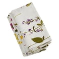thumbnail image 1 of SARO LIFESTYLE Botanical Garden Collection Aquarelle Floral Stems Serviettes de table (Ensemble de 4), 20" Blanc cassé, 1 of 2