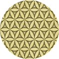 thumbnail image 1 of Ahgly Company Tapis d'Intérieur Lavable à la Machine, Carré, Transitionnel, Jaune Moutarde, Tapis de Zone, 3 Pieds Carré, 1 of 7