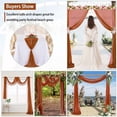 thumbnail image 4 of Transparent Voile Curtain\ Decorative For Crossing Curtain Shops\ Wedding Decoration Scarf\ 70 Cm 2pc, 4 of 9