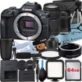 thumbnail image 1 of Canon EOS R100 Mirrorless Camera with RF-S 18-150mm + 75-300mm Lens + Mount Adapter + 64GB Memory Card + Case + LED Flash + ZeeTech Accessory Bundle, 1 of 9