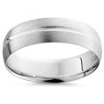 thumbnail image 1 of Channel Brushed Wedding Band 950 Platinum, 1 of 2