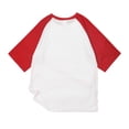 thumbnail image 4 of Chandails Snoarin pour Hommes, Mode Décontractée, Patchwork, Col Rond, Chandail à Enfiler, T-Shirt Imprimé, Manches Courtes, Hauts, Chandails du 4 Juillet pour Hommes en Liquidation, 4 of 5