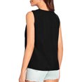 thumbnail image 2 of ohmzyzo Camisole pour Femmes Sans Manches à Col Bénitier, Drapé, devant Froncé, Blouse Tendance pour Sorties, Hauts de Bureau Basiques, Tunique, 2 of 6