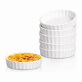 thumbnail image 2 of 5 Oz Creme Brulee Ramekins, Round Fluted Quiche Dishes Tart Pan, Oven Safe Ramekins for Baking, Souffle, Ramekins 18Pack, 2 of 7