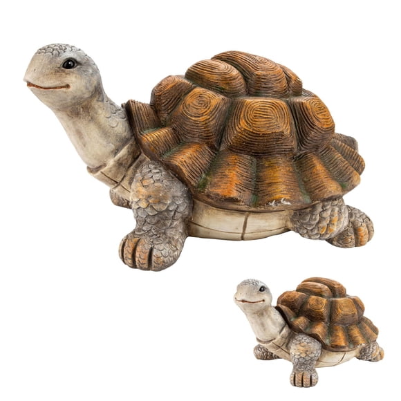 TORTUE EN POLYRÉSINE, L: 42 cm