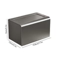thumbnail image 3 of Btomtd Toilet Cup Toilet Paper Box Wall Mounted Roll Paper Rack Without Punching Toilet Tissue Box, Gray, 3 of 6