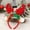 Red, variant on Dvkptbk antler headband Christmas Decorations for Adults and Children, Deer Antler Hair Bands, Fabric Art, Christmas Gifts Home Decor Christmas Decorations