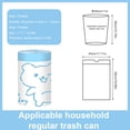 thumbnail image 2 of Drawstring Bathroom Garbage Bags Trash Can Liners For Kitchen Rabbit Print 4 Gallon Hand Tear Free Wall Mounted Garbage Bags Thick and Portable Garbage Bags, 2 of 3