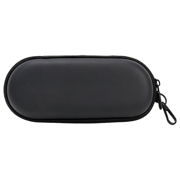 Double Eyeglasses Case, Hard Shell Dual Glasses Organizer, Zipper Clip Closure Storage Box 7.28x2.17x3.35 Inch, Heavy Duty Reusable Case for Eyeglasses and Sunglasses Travel Storage,Black