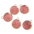 thumbnail image 2 of 5Pcs /Set DIY Findings Moon Drip Charm Necklace Bracelet Earrings Pink, 2 of 8