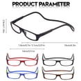 thumbnail image 3 of AKEGAMN Clearance! Click Adjustable Front Connect Reading Eyeglasses Full Rim Glasses Experience Unparalleled Comfort For Your Daily Reading Needs! Click - Adjustable Feature：These reading glasses c, 3 of 9