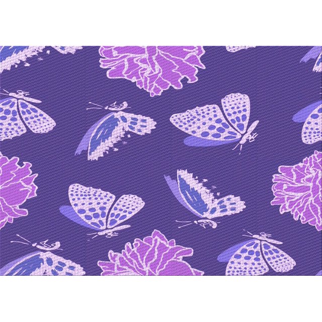 Ahgly Company Tapis Rectangulaire Lavable en Machine Intérieur Transitionnel Violet Améthyste, 2 Pieds x 4 Pieds