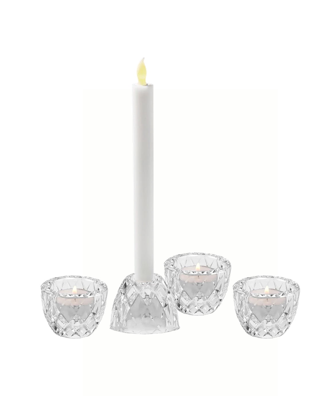 Mainstays Diamant 2in1 verre maison bougeoir 4pack