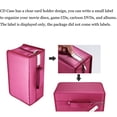 thumbnail image 4 of 160 Capacity DVD Wallet, Large Storage Holder Binder Nylon Red CD Carry Case Bag Protective Zipper, 4 of 6