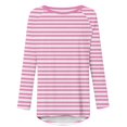 thumbnail image 4 of Birdeem Hauts pour Femmes Décontractés Été Manches 3/4 Femmes Décontractées Manches Longues Col Rond Hauts Blouse Ample Imprimé Graphique Chemise Hauts et Blouses Été, 4 of 5