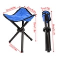 thumbnail image 2 of Three-legged Stool Folding Chair Beach Chair Fishing Stool, 2 of 8