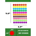 thumbnail image 2 of Blesstur 1050 PCS Colored Dot Stickers - Circle Stickers - Price Stickers for Garage Sale - Polka Round Color Coding Labels - 0.75 inches, 2 of 2