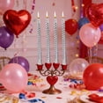 thumbnail image 1 of Electroplated Twisted Thread Candle Long Taper Candle for Romantic Wedding Decoration | Dripless Low-Fume Wax Candle for Dining Table Party Centerpiece | Indoor Home Decor Accessory, 1 of 6
