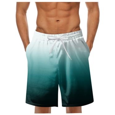 Ketyyh-chn99 Men's Swim Shorts Workout Shorts Swim Trunks Board Shorts Beach Shorts Bathing Suits for Men Green,M