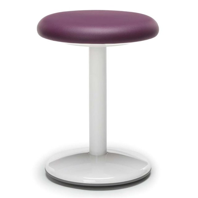 OFM Orbit 18" Rond en Similicuir Sans Dossier Selles Actives en Violet