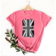 thumbnail image 4 of Pisexur Hauts pour Femmes, Hauts d'Été pour Femmes, Hauts pour Dames, Nouveau Pull à Manches Courtes Col Rond Décontracté Imprimé Rose,S, 4 of 5