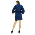 thumbnail image 2 of Bimba Peignoir Court Uni pour Femmes avec Ceinture, Modal Doux en Coton, Enveloppant, Rond, Uni, 2 of 7