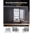 thumbnail image 3 of VEVOR Undercounter Ice Maker 66 Lbs/Day Built-in Ice Maker Machine w/ Reversible Door, 3 of 9