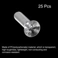 thumbnail image 3 of Unique Bargains Vis de Machine Crantées en Plastique M5x20mm, Boulons de Machine à Tête Plate en PC, Lot de 25, 3 of 4