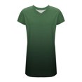 thumbnail image 4 of LOVZFMLL Robes d'Été pour Femmes T-Shirt Décontracté Ample Robe Droite Col en V Manches Courtes Basique Tenues Quotidiennes Vert B L, 4 of 5