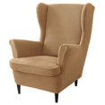 thumbnail image 1 of CHOK 2024 Wing Chair Slipcover Chair Covers For Wingback Chairs Stretch Sofa Cover Furniture Protector Couch Soft With Elastic Bottom-Pink-Chair Cover, 1 of 6