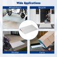 thumbnail image 3 of GloryStar Rise Threshold Ramps for Doorways, Portable Door Ramps, 700 Lbs Capacity, Adjustable Aluminum Entry Ramp for Wheelchairs, Scooters, Walkers, and Power Chairs, 3 of 7