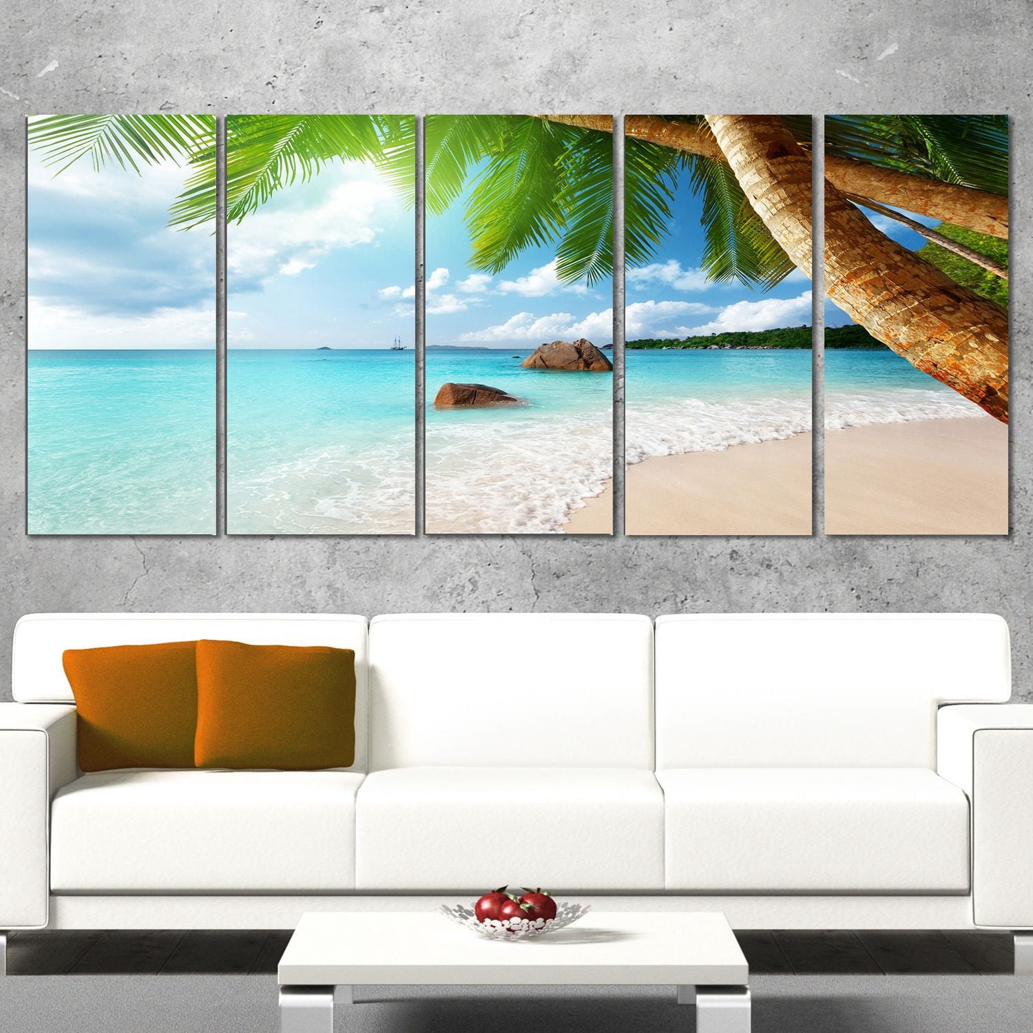 Printable Sign Photo Design Art Praslin Island Seychelles Beach Seashore Photo Canvas Art ...