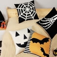 thumbnail image 4 of Wangscanis Housse de Coussin, Taie d'Oreiller Carrée à Motif de Dessins Animés d'Halloween, 4 of 5