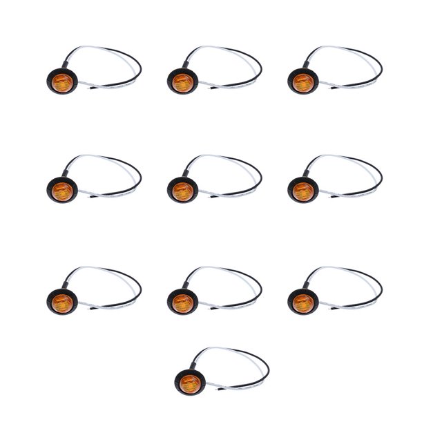 Xingzhi 10 Pcs Lampe de Signalisation de Remorque LED pour Camion Pièces d'Éclairage de Remplacement Accessoire de Modification de Lumière Professionnelle