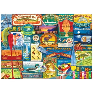 RoseArt - Couleurluxe 1000-Piece - Des panneaux au lac - Puzzle de verrouillage pour adultes