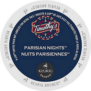 Timothys World Coffee Parisian Nuits K-Cup 96 Nombre)