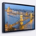 thumbnail image 2 of Design Art <br>Bâtiment De La Chaîne Et Le Parlement À Budapest  Sur Toile Encadrée, 2 of 5