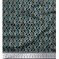 thumbnail image 1 of Soimoi Poly Georgette Fabric Leaves Small Printed Craft Fabric by The Yard 52 Inch Wide, 1 of 3