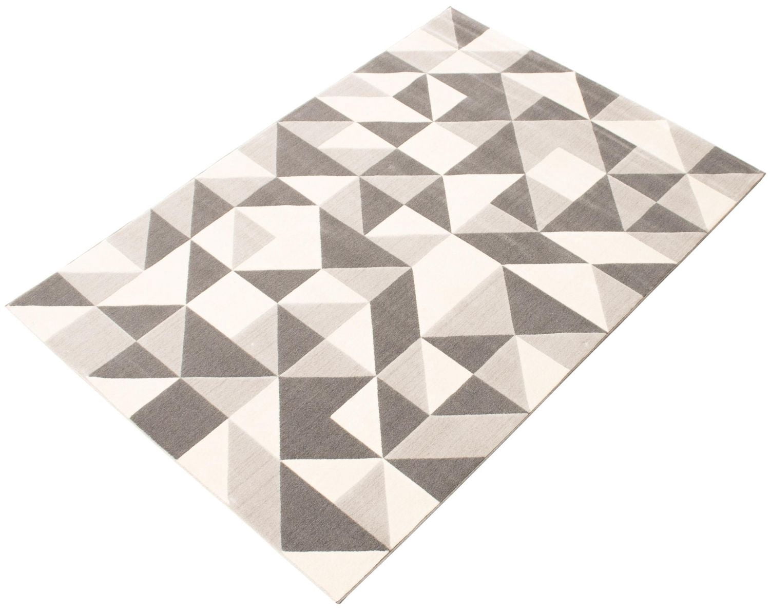 ECARPET Modern Area Rug for Dining Room, Living Room, Bedroom or Den Delta Grey