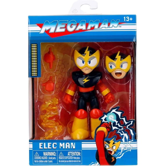Megaman 4 Inch Action Figure 1/12 Scale Wave 2 - Elec Man