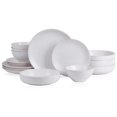 thumbnail image 1 of Stone Lain Lauren Stoneware 16 Piece Dinnerware Set, Service for 4, Off White, 1 of 7