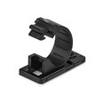 thumbnail image 1 of StarTech.com 100 Adhesive Cable Management Clips Black, Network/Ethernet/Office Desk/Computer Cord Organizer, Sticky Cable/Wire Holders, Nylon Self Adhesive Clamp UL/94V-2 Fire Rated - Nylon 66 Plastic - TAA (CBMCC2) - Cable clips - black - TAA Compliant (pack of 100), 1 of 4
