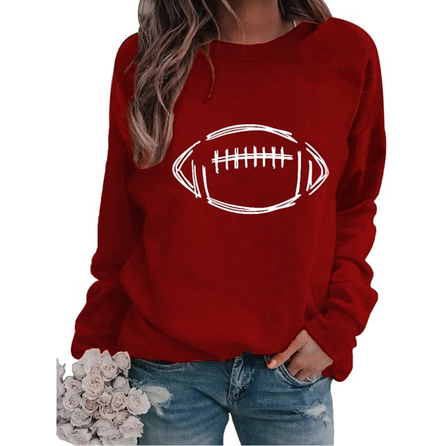 Meichang Chandails en Molleton pour Femmes Sans Capuche Manches Longues Col Rond Pull Décontracté Graphique Amusant Couleur Unie Chandails en Molleton Coupe Ample Pull d'Automne