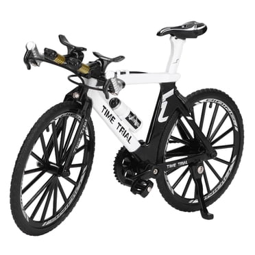 Mini Modèle de Bicyclette, Vélo de Montagne à Doigts Simulés, Artisanat Fin pour Décoration pour Bureau pour Lieu de Travail Blanc,Bleu,Rouge