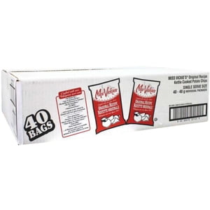 Miss Vickies Original Recipe Kettle Cooked  Potato Chips, 40 Gram Pack of 40